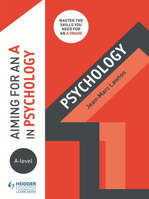 cover image of Aiming for an a in A-level Psychology